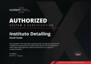 Certificado System X